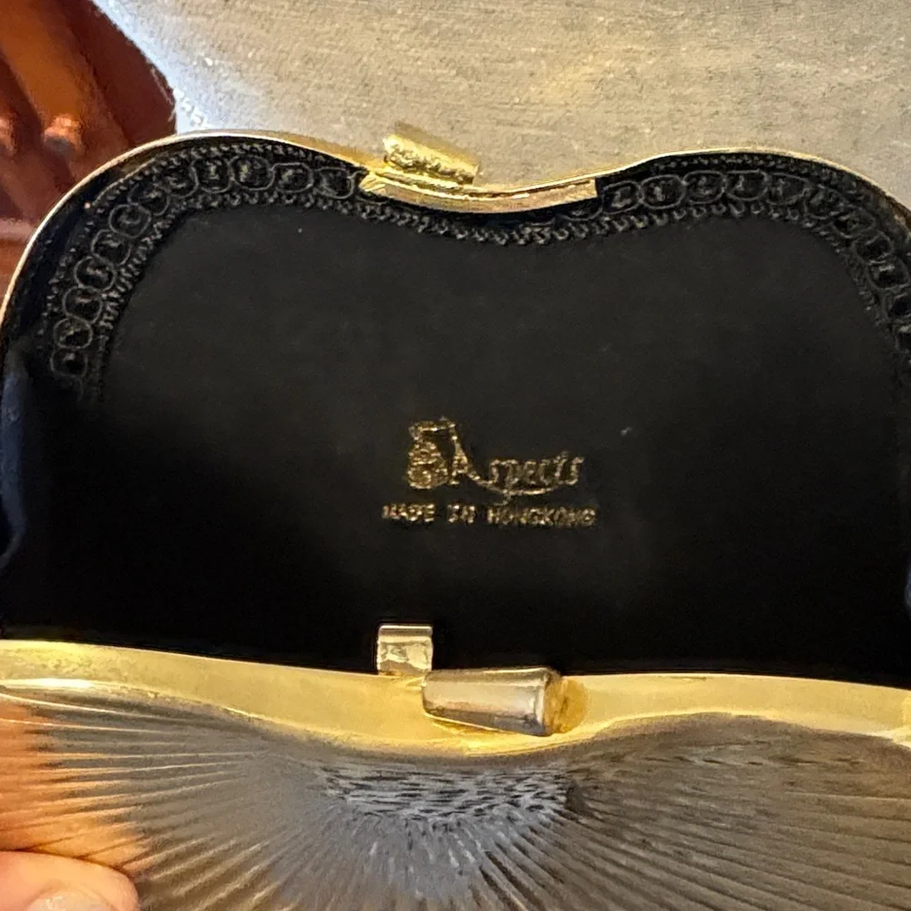 Vintage Saks Fifth Avenue Gold Shell Clutch